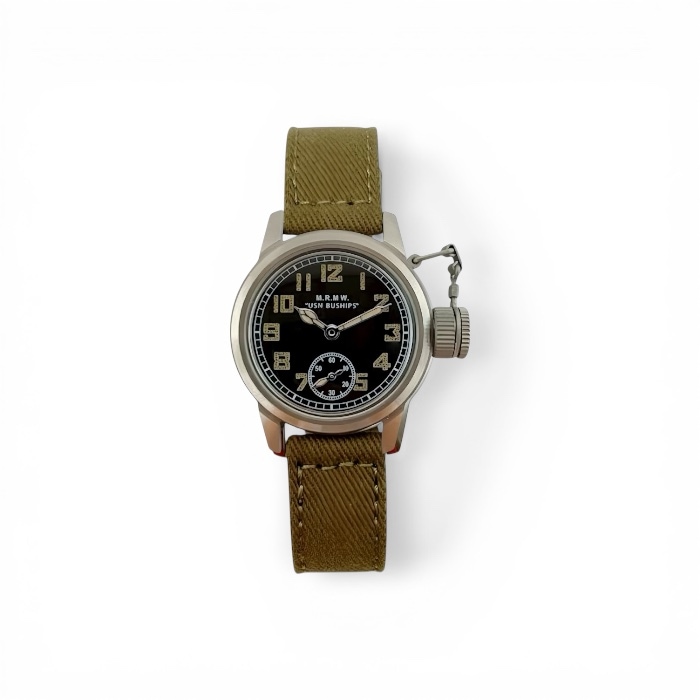 M.R.M.W. ｜Buships watch スモールセコンド オリーブ 布ベルト