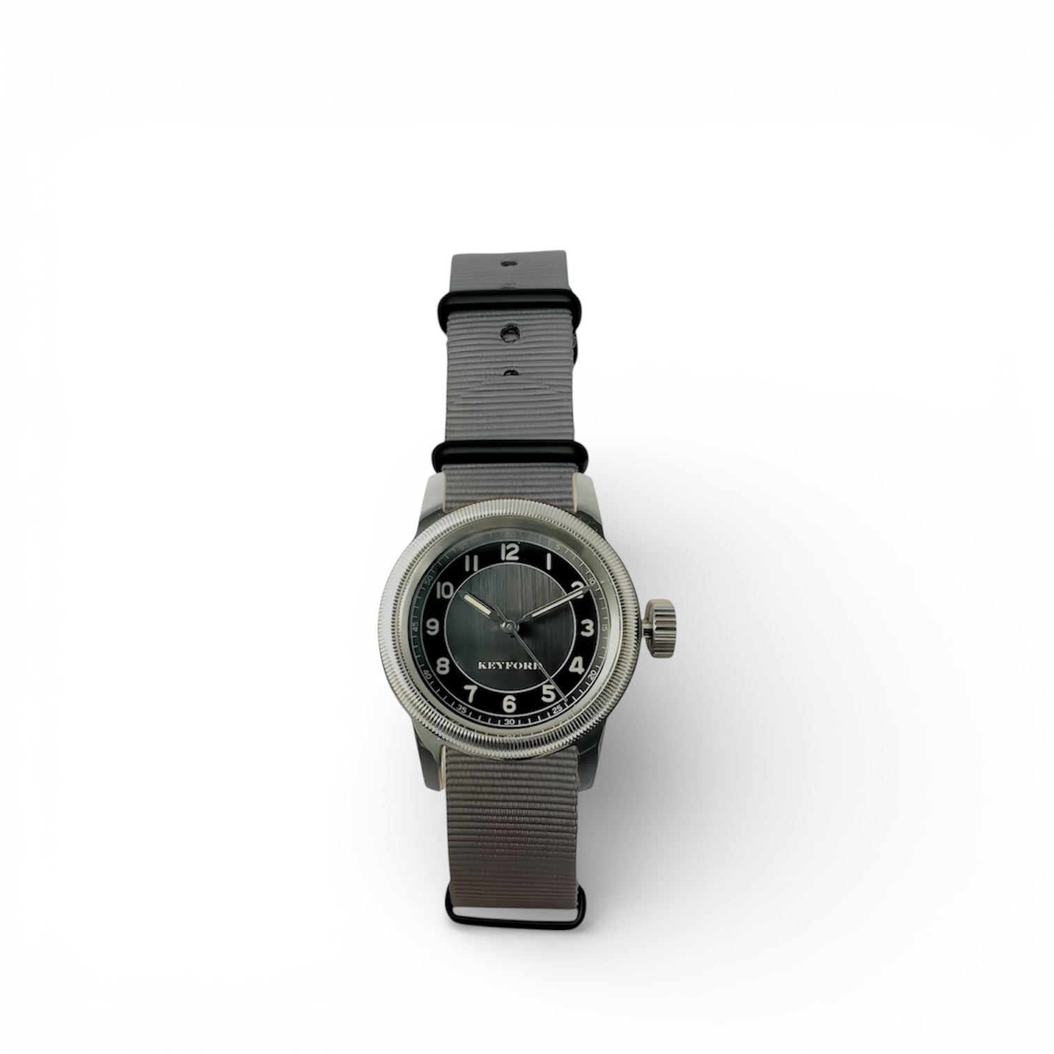 M.R.M.W.×KEYFORD｜Tuxedo dial グレー グレー ナイロンNATOベルト