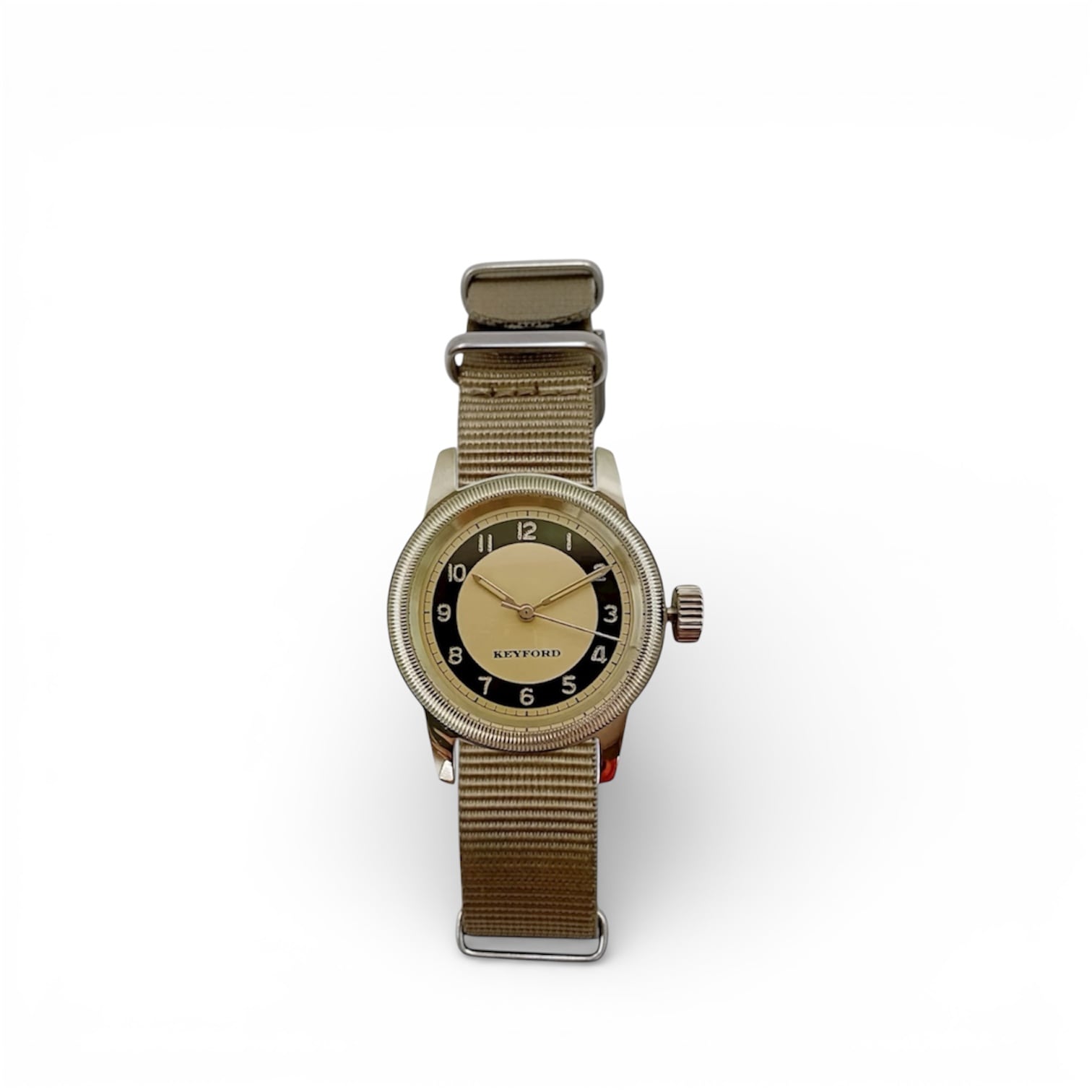 M.R.M.W.×KEYFORD｜Tuxedo dial コッパー カーキ ナイロンNATOベルト
