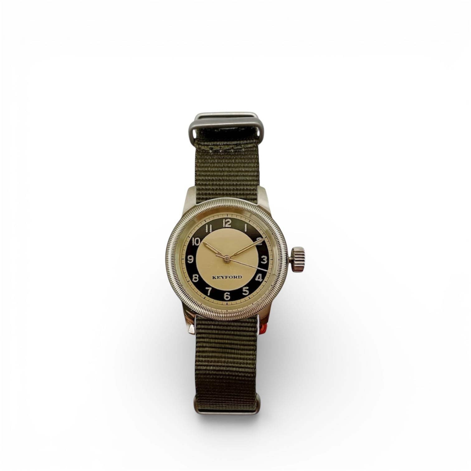 M.R.M.W.×KEYFORD｜Tuxedo dial コッパー グリーン ナイロンNATOベルト