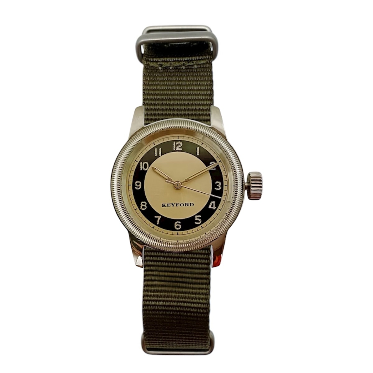 M.R.M.W.×KEYFORD｜Tuxedo dial コッパー グリーン ナイロンNATOベルト