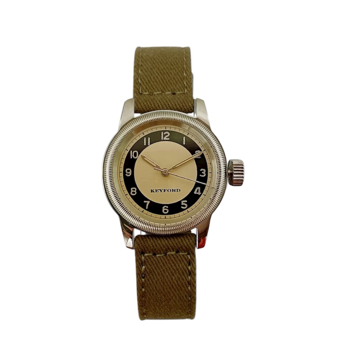 M.R.M.W.×KEYFORD｜Tuxedo dial コッパー オリーブ 布ベルト