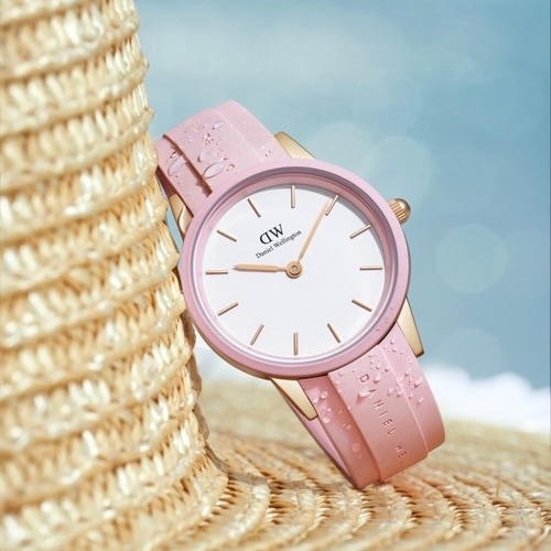 DANIEL WELLINGTON｜Iconic Link Motion 32mm〈数量限定〉アイコニックリンク ローズゴールド パステルピンク