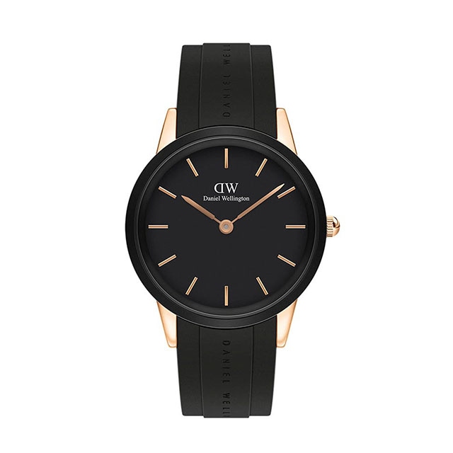 DANIEL WELLINGTON｜Iconic Link Motion 40mm アイコニックリンク モーション ローズゴールド ブラック