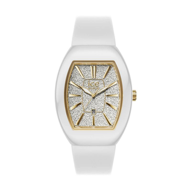 ICE boliday ドーム ホワイトグリッターゴールド スモール