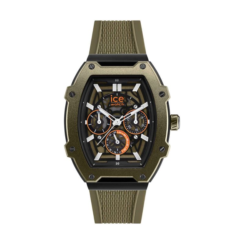 ICE boliday スチール カーキブラックスケル ミディアム