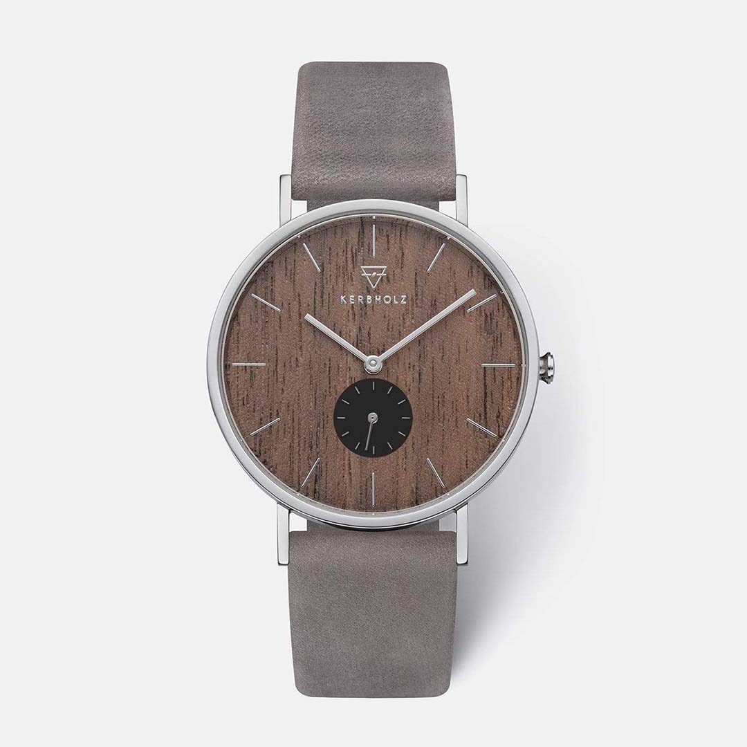 KERBHOLZ｜FRITZ 40mm フリッツ ウォールナット シルバー グレー