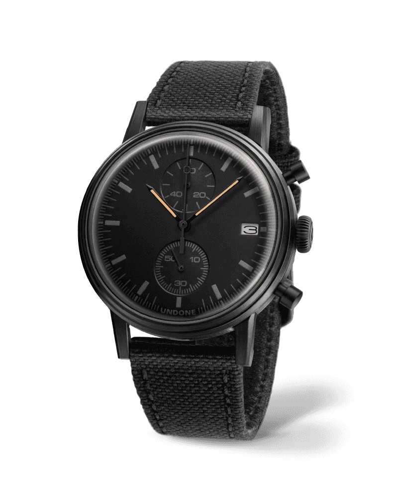 正規品 UNDONE アンダーン 腕時計 メンズ Urban アーバン モダンブラック レザーベルト URB-MOD-BLK