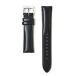 sazare｜STRAP シルバーミラー ブラック イタリアンシェルコードバンレザーベルト 18mm|sazare