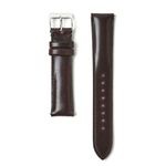 sazare｜STRAP シルバーミラー ブラウン イタリアンシェルコードバンレザーベルト 18mm|sazare