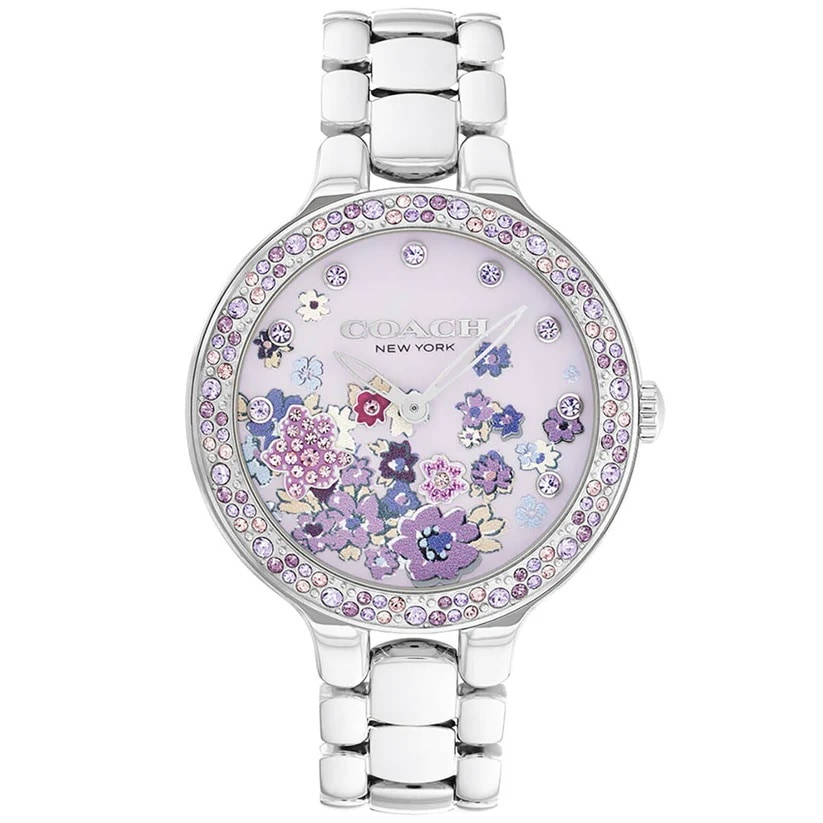 COACH｜CHELSEA 36mm チェルシー ティーローズパープル シルバー ブレスレット