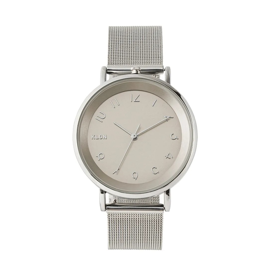 KLON│SLIM SOLAR STYLE 38mm スリム ソーラースタイル ヒルデ タイムセカンド シルバー