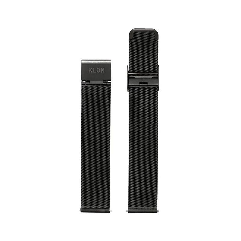 KLON│STRAP 18mm ストラップ ブラック メッシュ