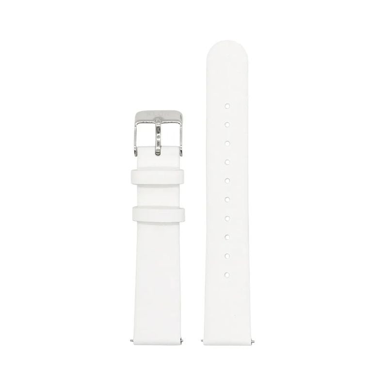 KLON│STRAP 18mm ストラップ シルバー ホワイト レザー