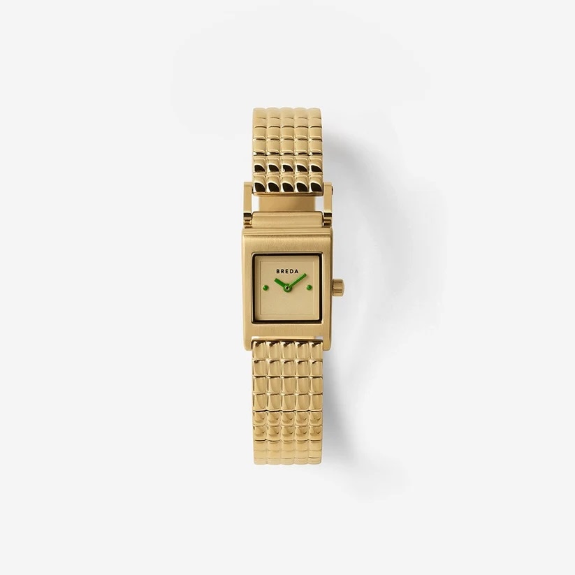 BREDA｜REVEL レーヴェル スクエア ゴールド ステンレスベルト
