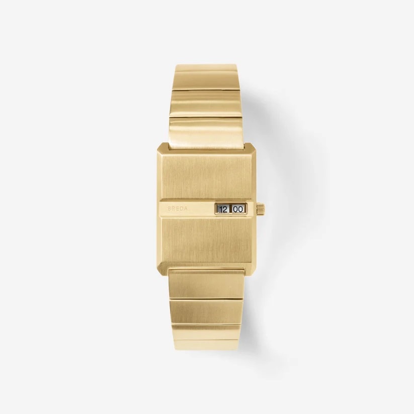 BREDA｜PULSE パルス スクエア ゴールド ステンレスベルト 1750a