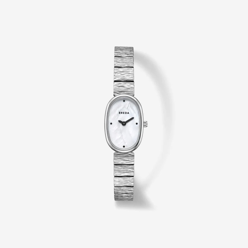 BREDA｜JANE REVIVAL ジェーンリバイバル マザーオブパール シルバー ステンレスベルト 1753b