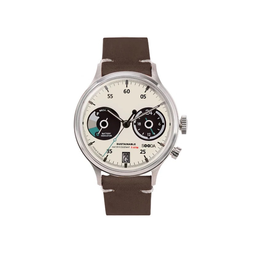 TACS｜SOODA シルバー ホワイト ダークブラウン（ソーラー式）