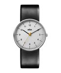 BRAUN｜Classic 38mm クラシック シルバー ブラック レザーベルト|BRAUN