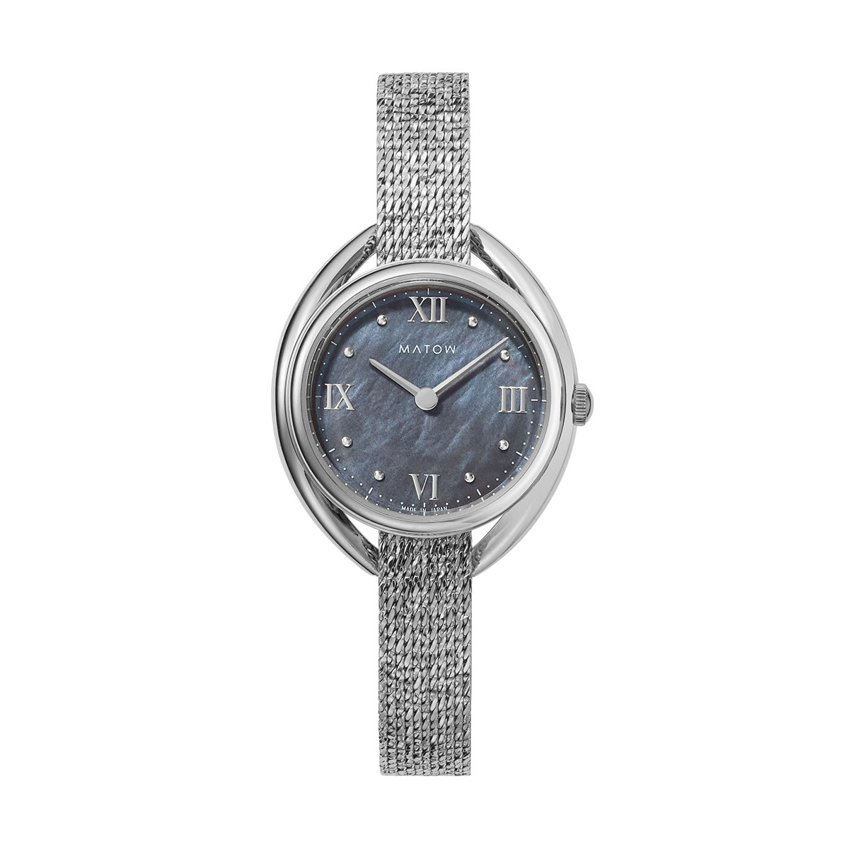 MATOW｜Shiki 四季 ラウンド シルバー 藍炭 銀花