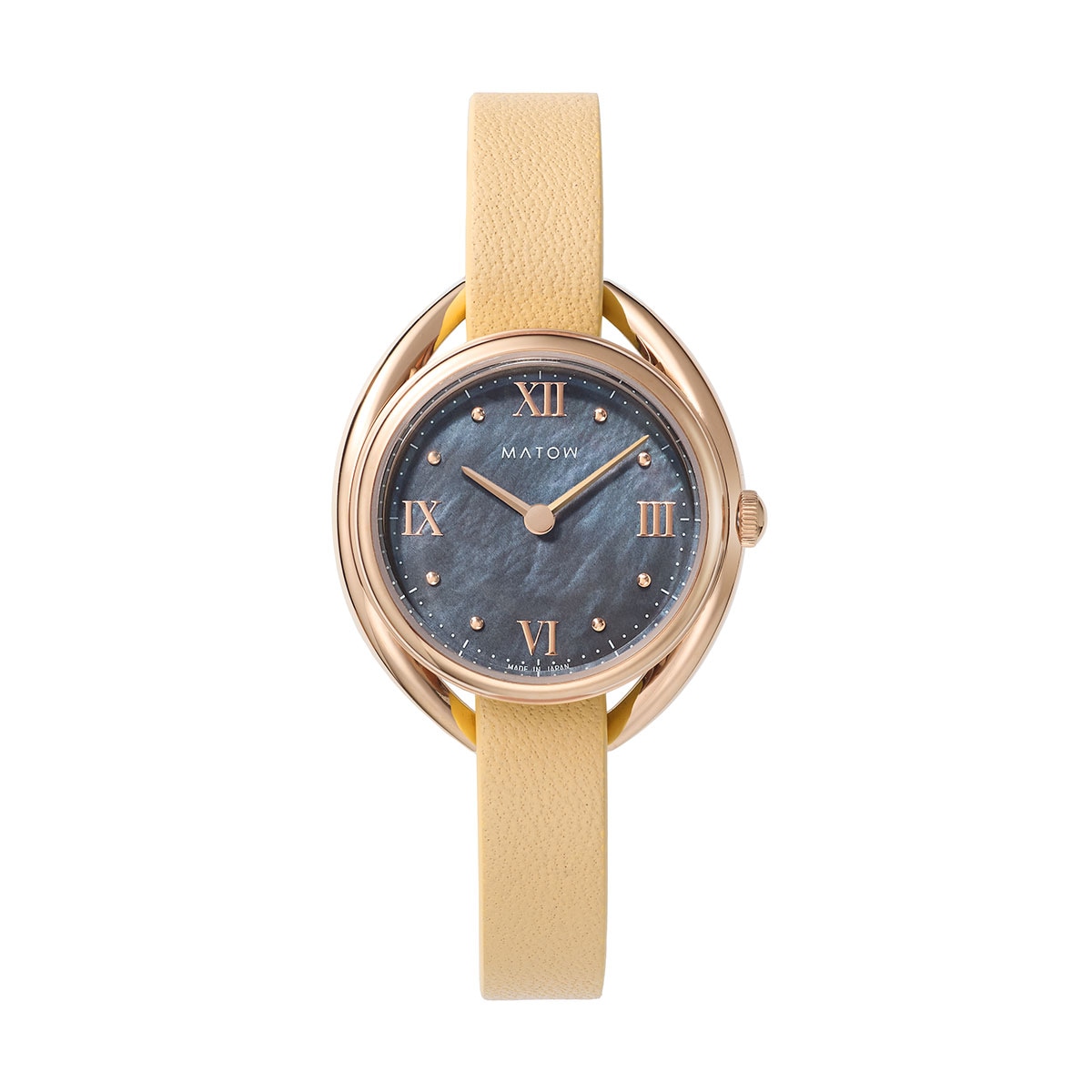 MATOW｜Shiki 四季 ラウンド ローズゴールド 藍炭 ミモザ