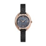 MATOW｜Shiki 四季 ラウンド ローズゴールド 藍炭 黒花