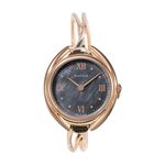 MATOW｜Shiki 四季 ラウンド ローズゴールド 藍炭 クロスバングル