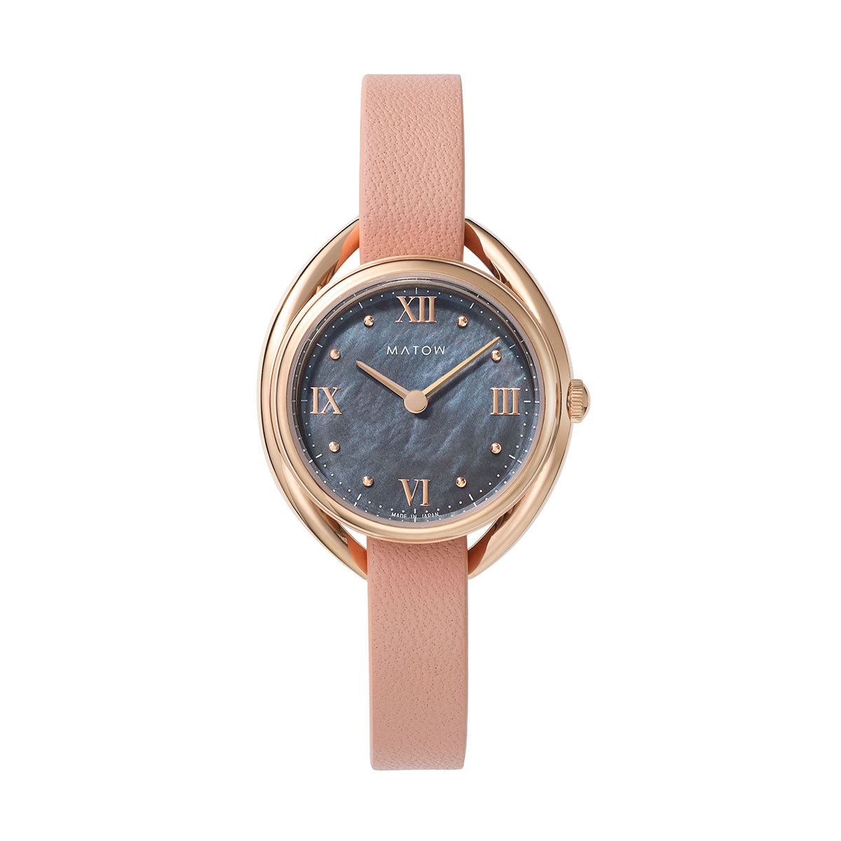MATOW｜Shiki 四季 ラウンド ローズゴールド 藍炭 千日紅