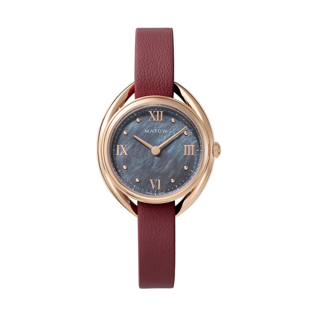 MATOW｜Shiki 四季 ラウンド ローズゴールド 藍炭 ケイトウ