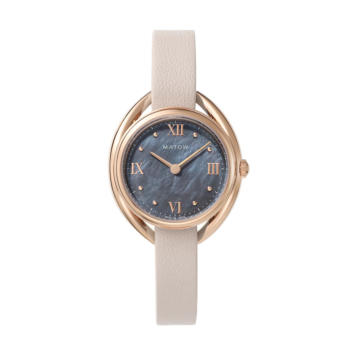MATOW｜Shiki 四季 ラウンド ローズゴールド 藍炭 ホワイトペッパー