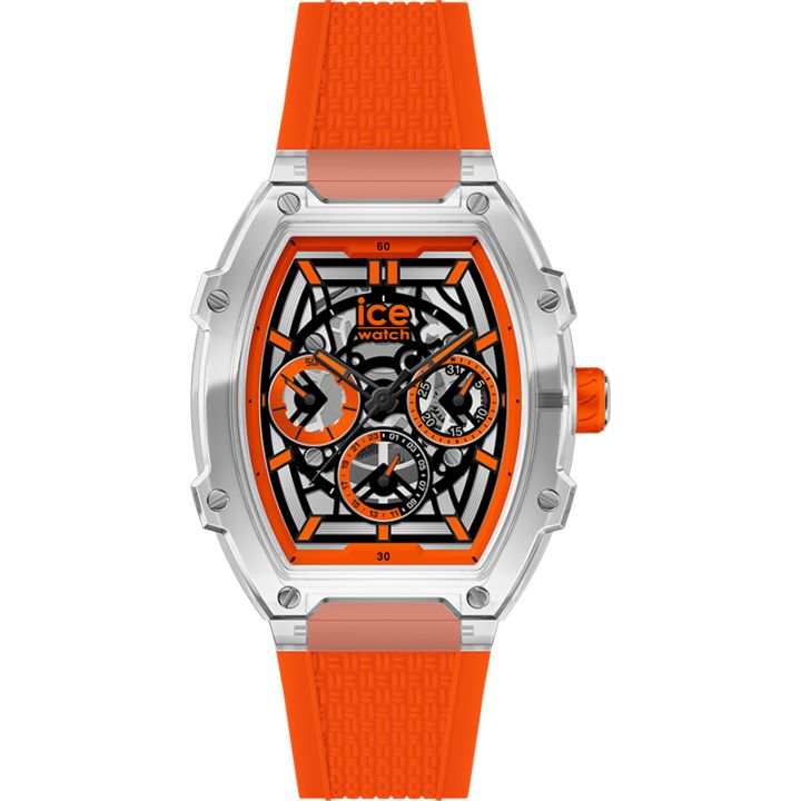 ICE WATCH｜ICE boliday ボリデー - クリアオレンジスケル - プラスチック - ミディアム　※