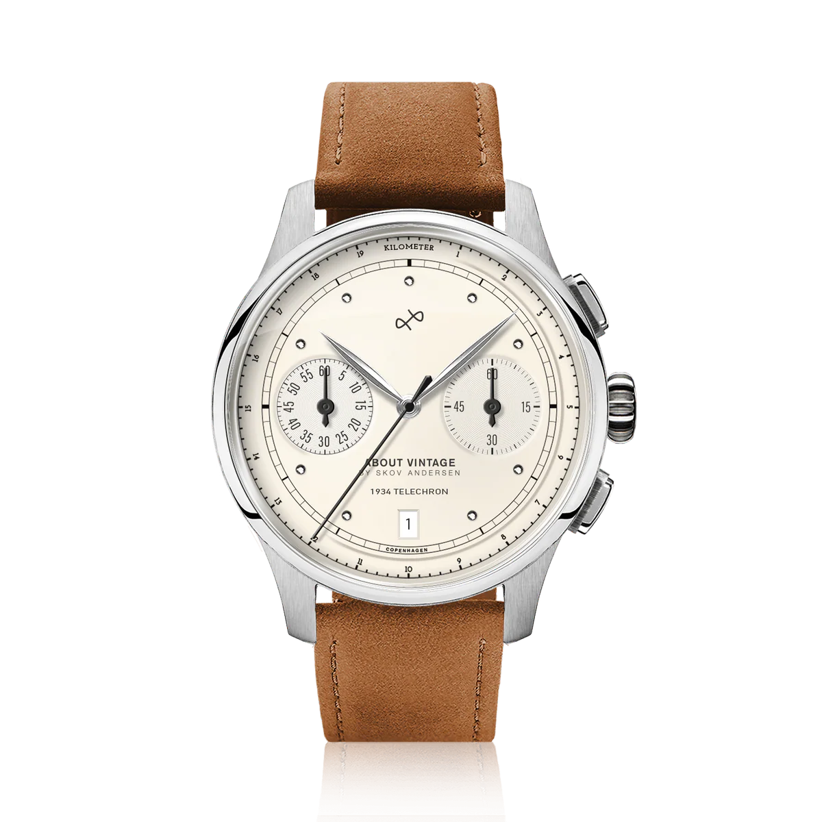 AV86｜1934 Telechron 42mm Steel/Off White