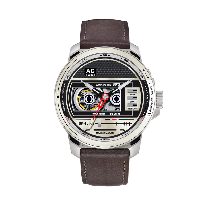 TACS｜AUTOMATIC CASSETTE シルバー ブラック ダークブラウン（自動巻き）
