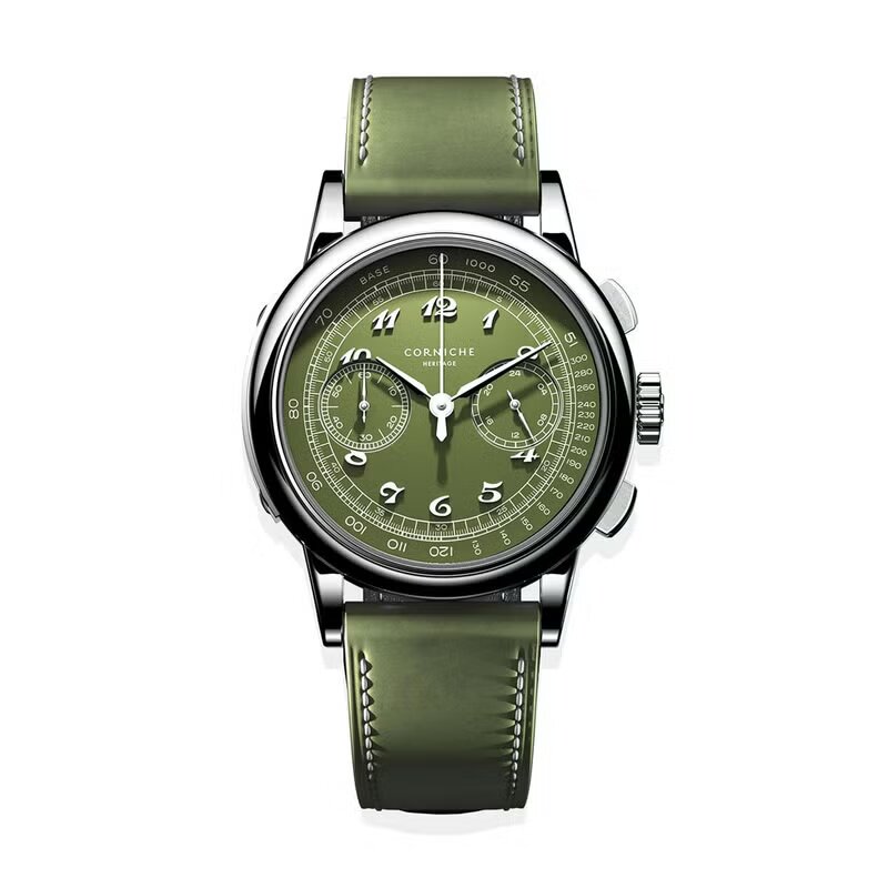 【世界249本限定】CORNICHE｜Heritage Chronograph ヘリテージクロノグラフ Conifere II（コニエール）グリーン