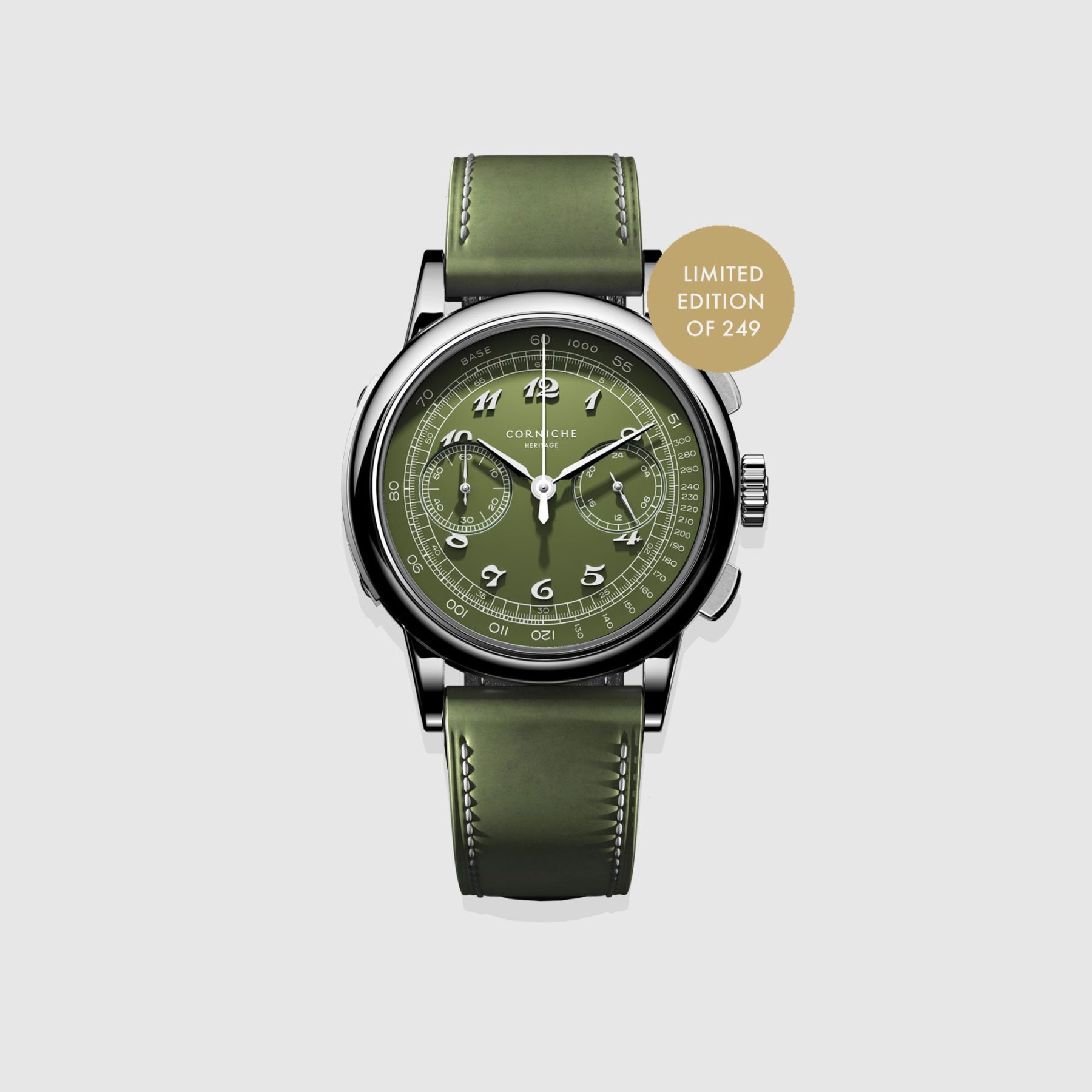 CORNICHE｜Heritage Chronograph〈世界249本限定〉ヘリテージクロノグラフ Conifere II（コニエール）グリーン
