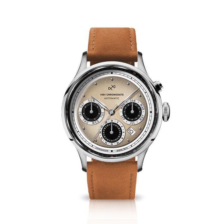 AV86｜【50本限定】10th 1564 Chronodate Automatic 39mm/Off White（自動巻き）