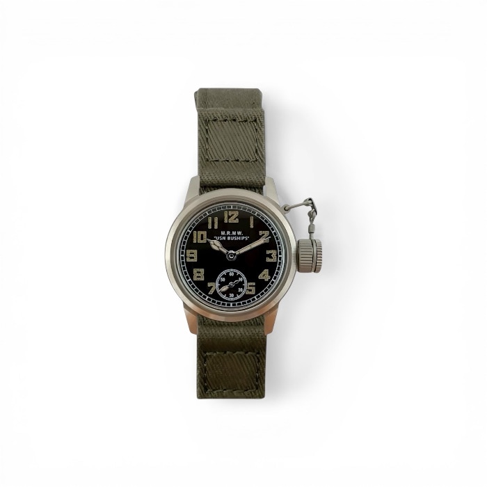 M.R.M.W. ｜Buships watch スモールセコンド グリーン ワンピース布ベルト