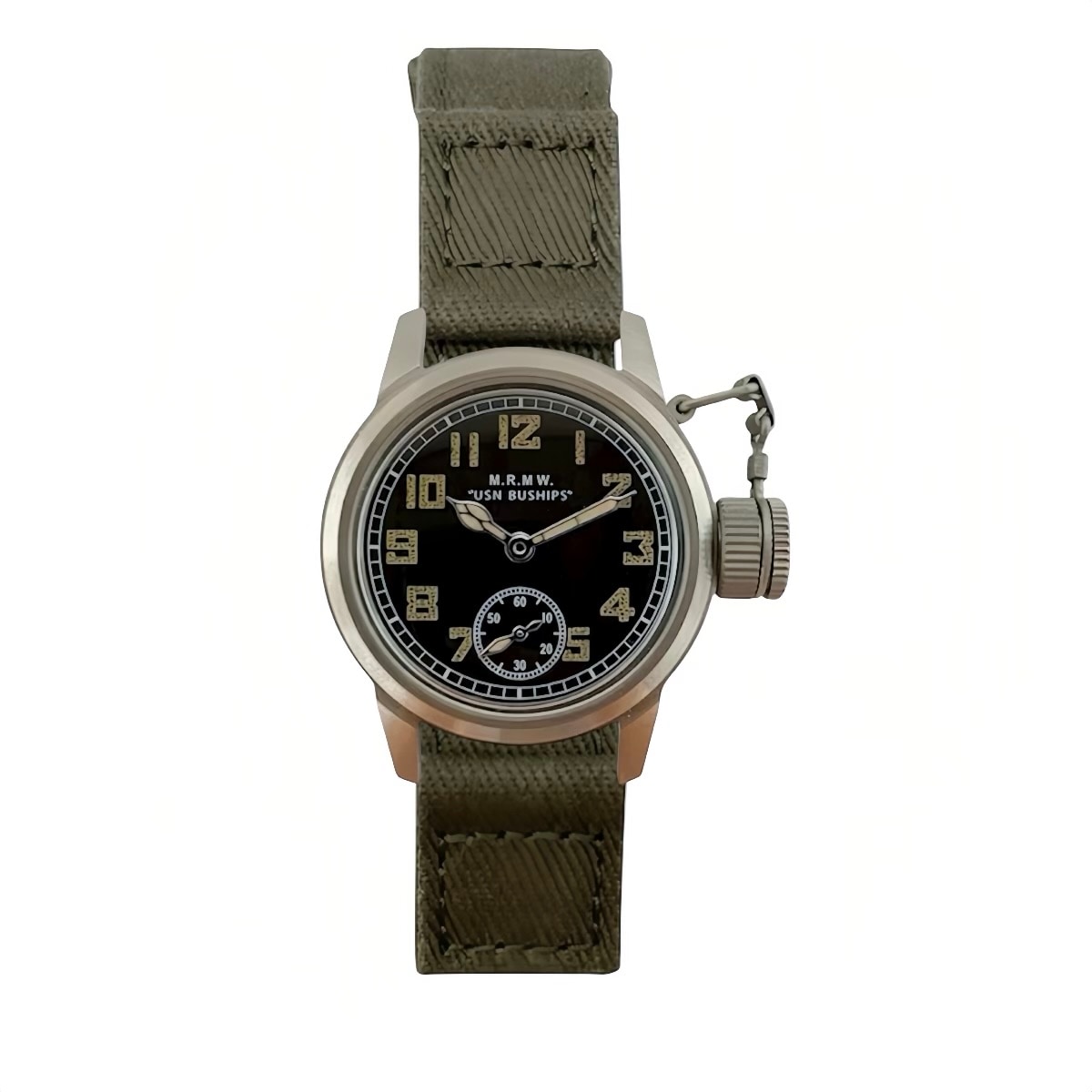 M.R.M.W. ｜Buships watch スモールセコンド グリーン ワンピース布ベルト