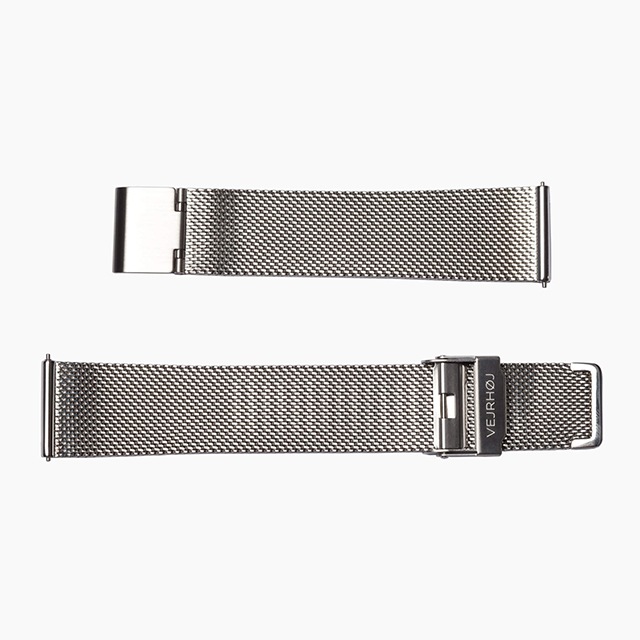 VEJRHOJ│替えベルト シルバーメッシュ 20mm