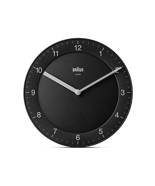 BRAUN｜Wall Clock 20cm ウォールクロック ブラック