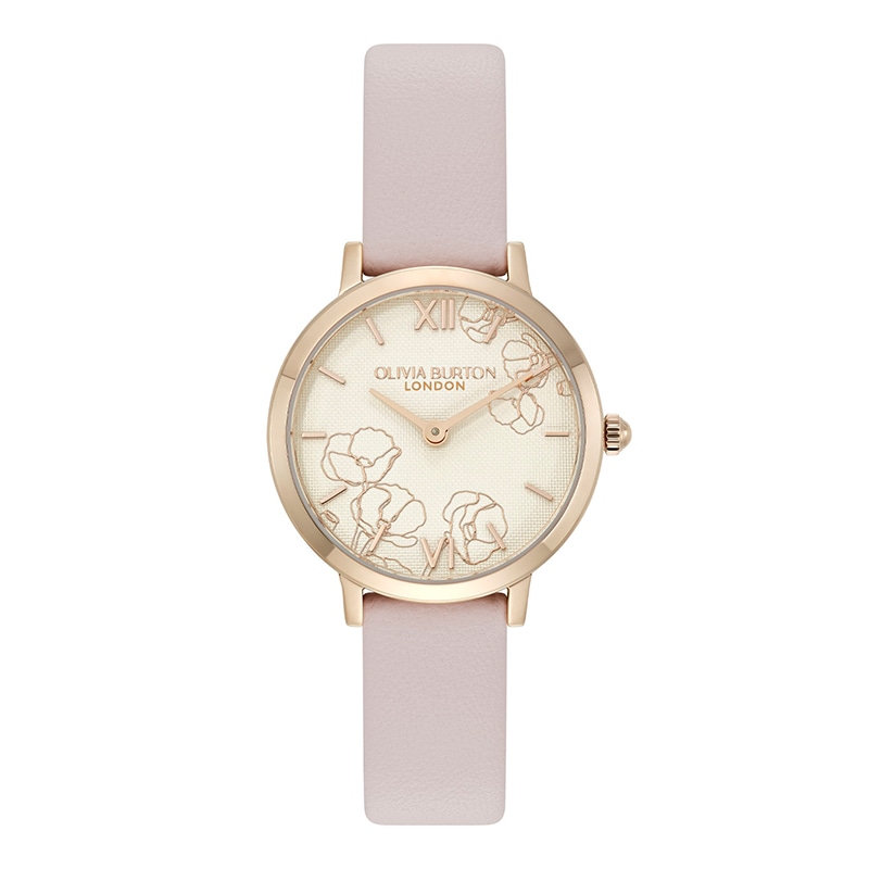 オリビアバートン OLIVIA BURTON｜SIGNATURE シグネチャー - 28mm アブストラクト フローラル プリムローズレザー