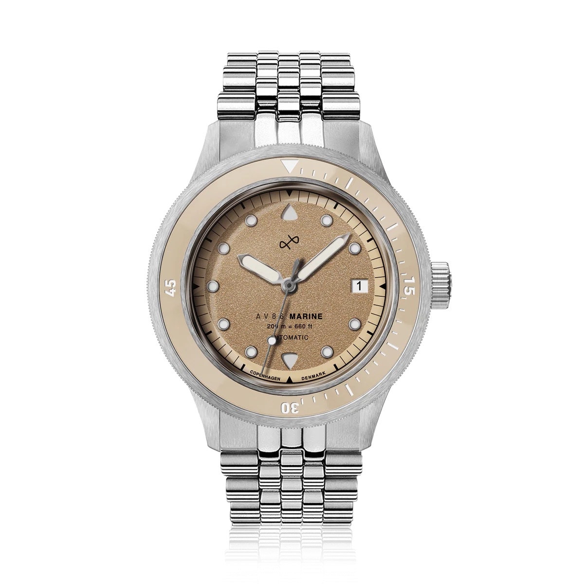 AV86｜1956 Marine Automatic 41mm Steel/Sand（自動巻き）