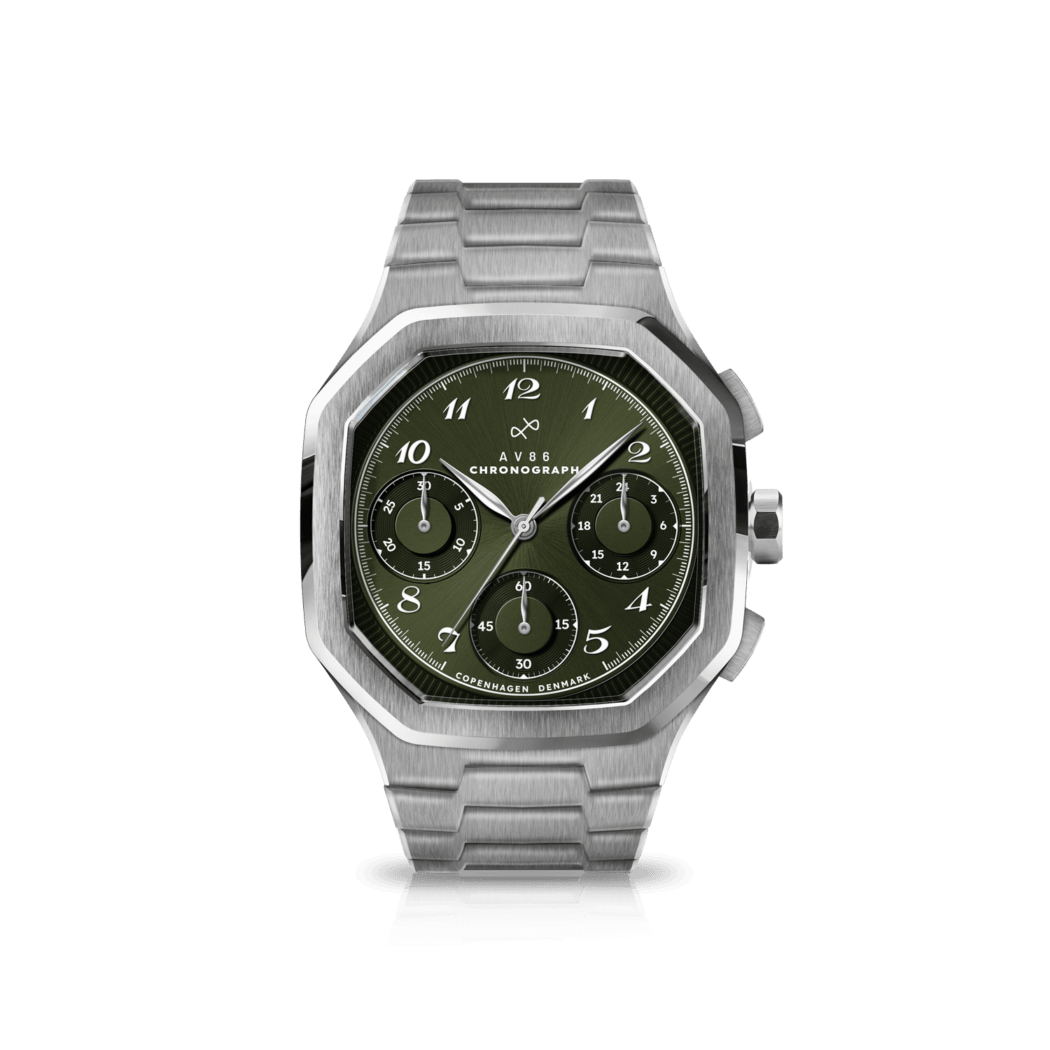 【200本限定】AV86（旧 ABOUT VINTAGE）｜1904 Chronograph Steel/Olive Green
