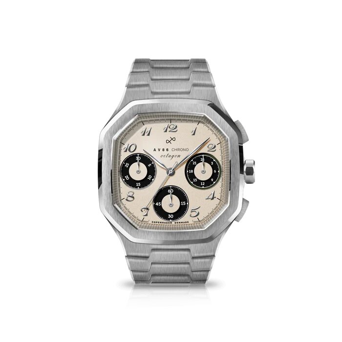 AV86（旧 ABOUT VINTAGE アバウトヴィンテージ）｜1904 Chronograph Steel/Off White&Black