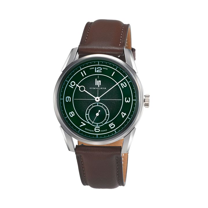 LIP｜Himalaya 40mm ヒマラヤ セクターダイヤル シルバーグリーン ブラウンレザー
