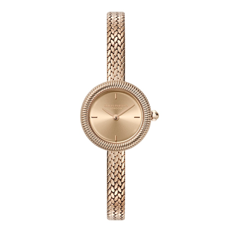 OLIVIA BURTON｜Classics クラシックス  - 20mm ファインリー ローズゴールドメッシュ