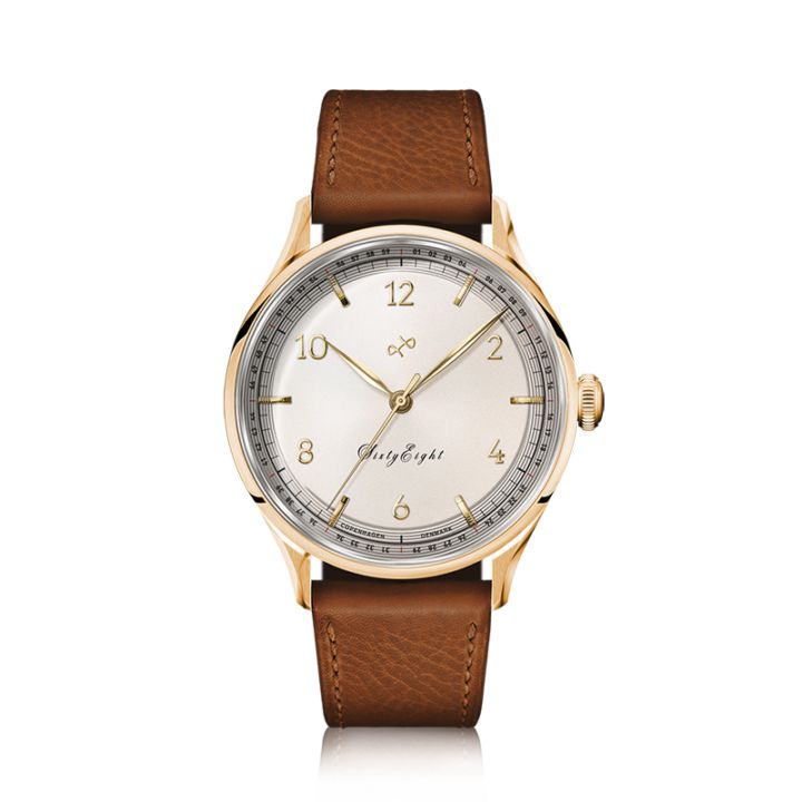 AV86（旧 ABOUT VINTAGE アバウトビンテージ）｜1968 Sixtyeight 39mm シックスティーエイト ゴールド ホワイト ブラウンレザーベルト
