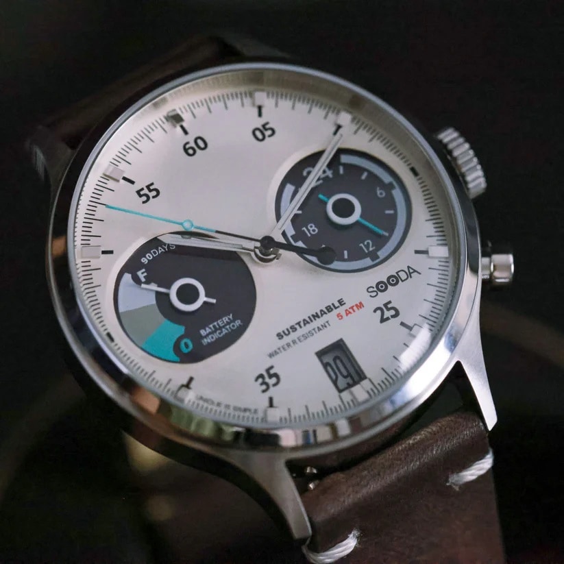TACS｜SOODA シルバー ホワイト ダークブラウン（ソーラー式） 画像7