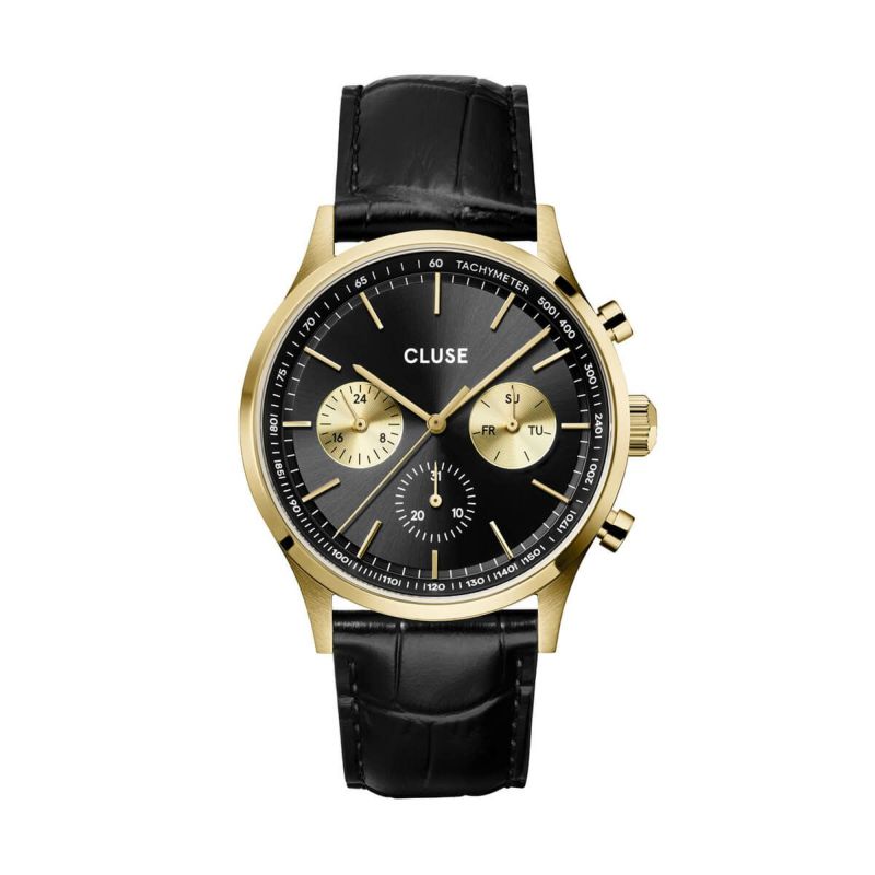 CLUSE クルース|Antheor Multifunction アンセオールマルチファンクション ブラックゴールド ブラックレザー 画像1