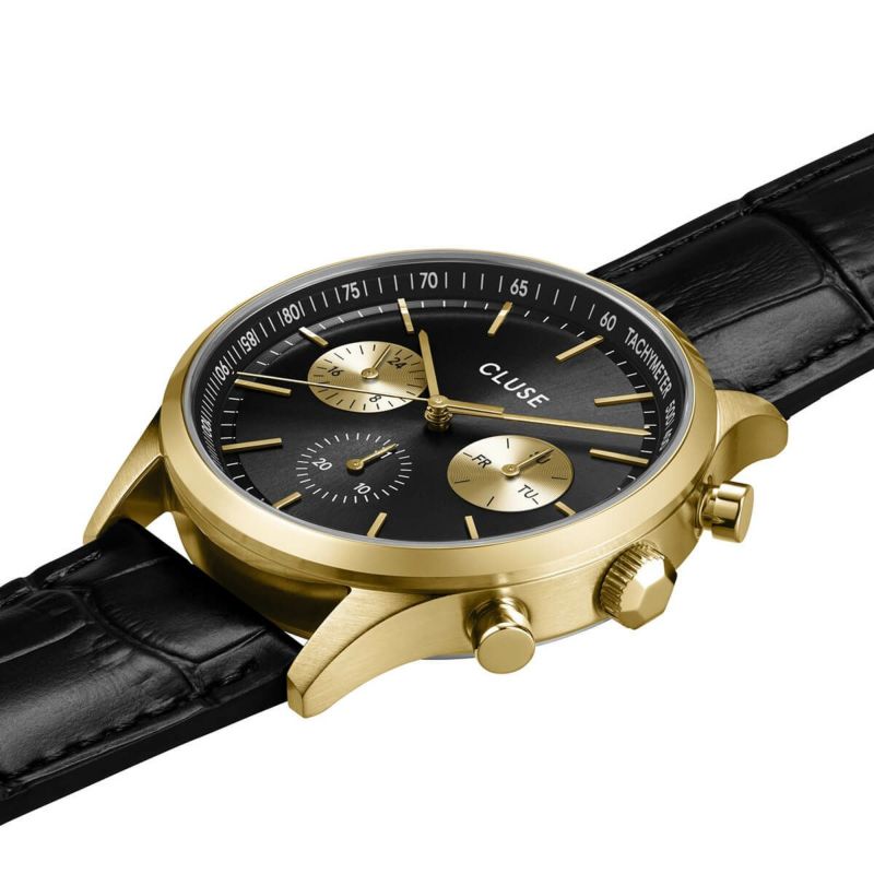 CLUSE クルース|Antheor Multifunction アンセオールマルチファンクション ブラックゴールド ブラックレザー 画像2